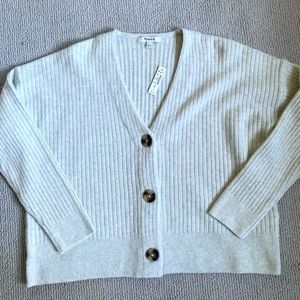 NWT Madewell Ribbed Cardigan